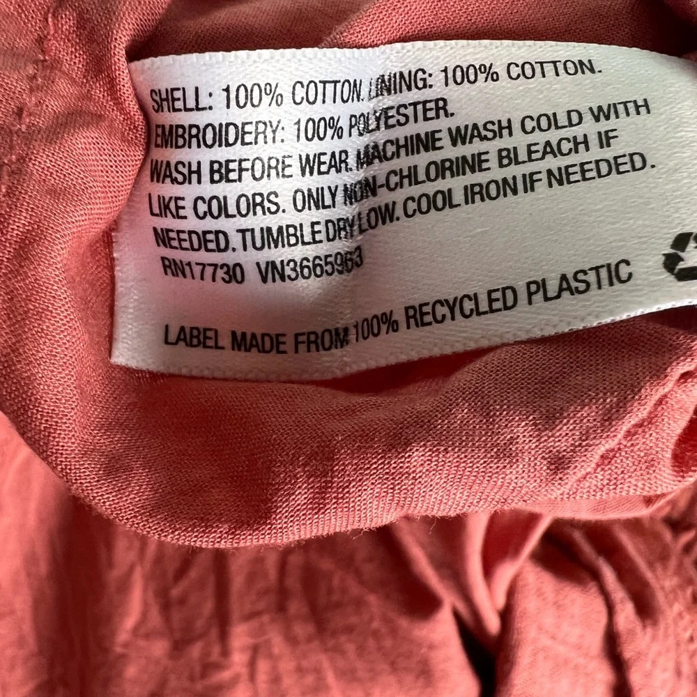 Girls Peplum Top, Size 10/12, Burnt Sienna - Picture 5 of 6